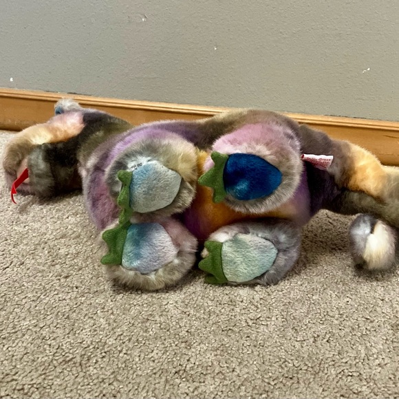 Ty Beanie Buddy “Scorch” the Dragon, 10” Plush - Purple/Pink/Multi (NO Hang Tag) - Picture 7 of 8